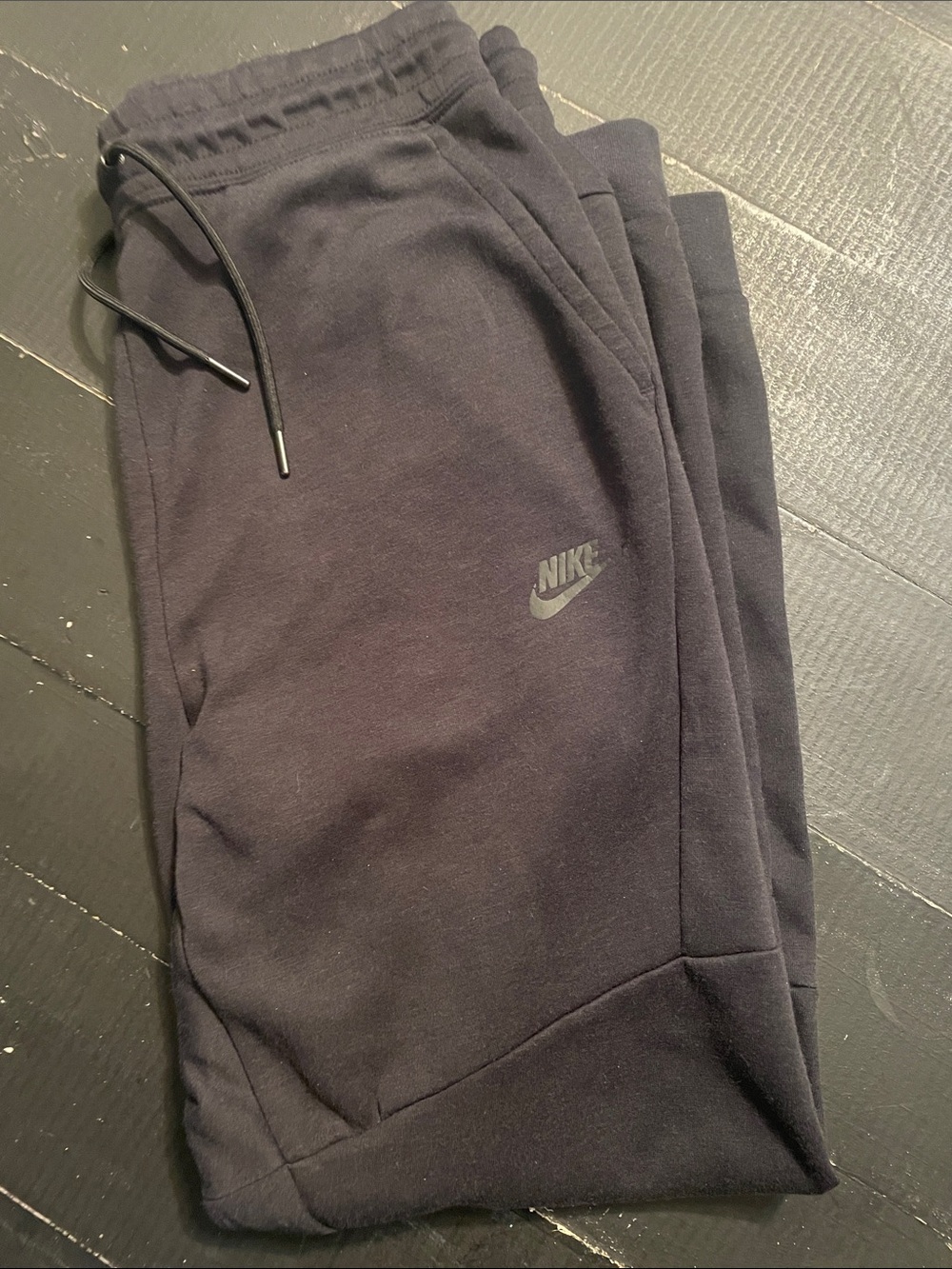 Nike Kids Black Jogger Sweatpants with Logo